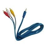 Cabo Aurxiliar Azul Reforçado P2 x 3RCA com 1,50m BFH1511