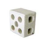 Conector Porcelana 10mm 2 polos 8202 Fertak