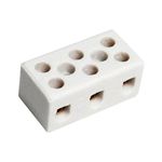 Conector Porcelana 10mm 3 Pólos 8204 Fertak