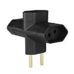 Pino 3 Saídas 2P+T Preto Margirius