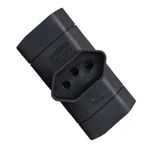 Pino 3 Saídas 2P+T Preto Margirius