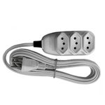 Extensão C/ 3 Metros 2P + T Cinza 1799 