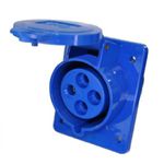 Tomada Industrial Embutir 32A 3P+T Azul Margirius 21642