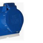 Tomada Industrial Sobrepor 16A 2P+T Azul Margirius 21600