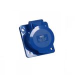 Tomada Industrial Embutir 32A 2P+T Azul Margirius 21618