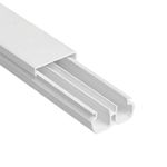 Canaleta PVC Branca 20x10x2000mm Dupla Face Margirius - 25 Unid