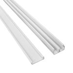 Canaleta PVC Branca 20x10x2000mm Dupla Face Margirius - 25 Unid