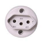 Tomada Redonda De Sobrepor 2P+T 10A 17500