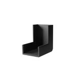 Cotovelo Para canaleta 20×10mm Preta C/ 2pçs Margirius 21893