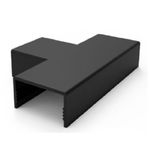  TE Para canaleta 20×10mm Preto C/ 2pçs Margirius 21890