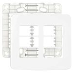Placa 4 x 4 Branca - 6 Postos Horizontais 19437 Linha B3 Margirius