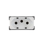 Módulo Tomada 10A 2P+T Branco 19416 LInha B3 Margirius