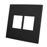 Placa 4x4 de 4 Postos Juntos Clean Preto Fosco Margirius