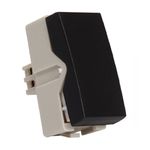 Módulo Interruptor Bipolar Simples 10A Clean Preto Fosco Margirius
