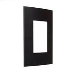 Placa 4x2 de 3 Postos Clean Preto Fosco Margirius