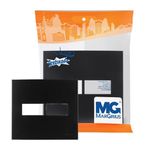Placa 4x4 de 2 Postos Clean Preto Fosco Margirius