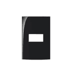 Placa 4x2 de 1 Posto Clean Preto Fosco Margirius