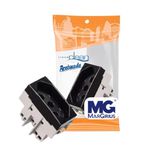 Módulo Tomada 20A 2P+T Clean Preto Fosco Margirius