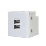 Módulo Carregador de USB 2A Duplo Linha Infinity Margirius