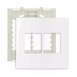 Placa 4 X 4 Com 4 Postos Branco C/ Suporte Linha Infiniti Margirius 