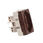 Módulo Tomada 20A 2P+T Linha Infinity Marrom Margirius