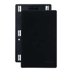 Placa 4 x 2 Cega Linha Infinity Ebony Margirius