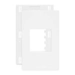 Placa 4 X 2 Com 2 Postos Branco C/ Suporte Linha Infiniti Margirius 