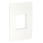 Placa 4 X 2 Com 2 Postos Branco C/ Suporte Linha Infiniti Margirius 
