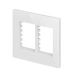 Placa 4 X 4 Com 6 Postos Branco C/ Suporte Linha Infiniti Margirius 