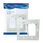 Placa 4 X 4 Com 6 Postos Branco C/ Suporte Linha Infiniti Margirius 