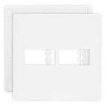 Placa 4 X 4 Com 2 Postos Branco C/ Suporte Linha Infiniti Margirius