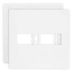 Placa 4 X 4 Com 2 Postos Branco C/ Suporte Linha Infiniti Margirius