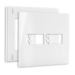 Placa 4 X 4 Com 2 Postos Branco C/ Suporte Linha Infiniti Margirius