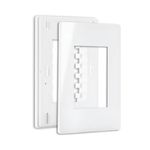 Placa 4 X 2 Com 3 Postos Branco C/ Suporte Linha Infiniti Margirius 