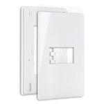 Placa 4x2 1 Posto Horizontal Branco C/ Suporte Linha Infinity Margirius