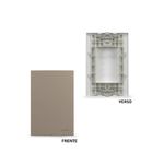 Placa 4 x 2 Cega Argila Linha Sleek Margirius