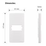 Placa com Suporte Sleek Condulete 1 pol Branco Margirius 22424