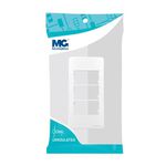 Placa com Suporte Sleek Condulete 1' pol 3 Postos Branco Margirius 22422