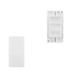 Placa Condulete Sleek 3/4 Cega Com Suporte Branca Margirius 21850