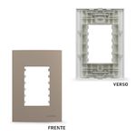 Placa 4 x 2 Argila 3 Postos Linha Sleek Margirius