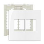 Placa 4 X 4 Com 4 Postos Branco Linha Sleek Margirius 