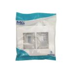 Placa 4 X 4 Com 4 Postos Branco Linha Sleek Margirius 