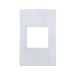 Placa 4 X 2 Com 2 Postos Branco Linha Sleek Margirius 