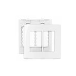 Placa 4 X 4 Com 6 Postos Branco Linha Sleek Margirius