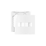Placa 4 X 4 Com 2 Postos Branco Linha Sleek Margirius 