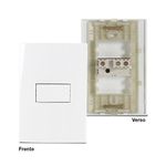 Conjunto 1 Interruptor Simples Linha Sleek Margirius 