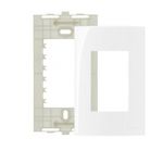 Placa 4 X 2 Com 3 Postos Branco Linha Sleek Margirius 