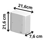 Caixa de Passagem Plástica Sobrepor 15 x 15 cm 6206361 Ilumi