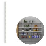 Trilho de Aço 1m Branco Brasforma TSB-1.00B