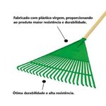 Vassoura Para Grama Plástica C/ Cabo FJ-1011